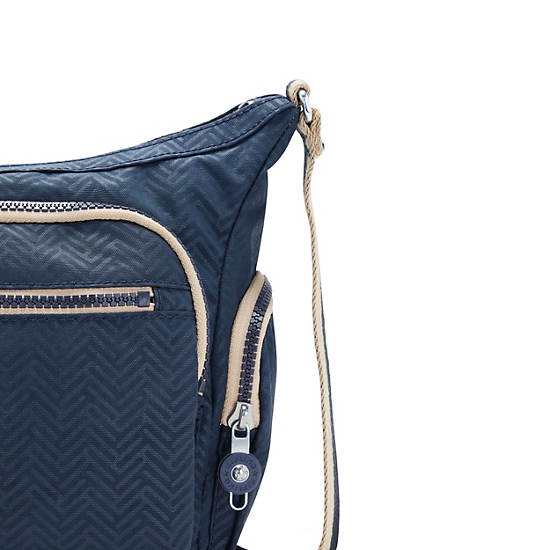 Kipling Gabbie Small Printed Crossbody Táska Kék | HU 1148ZU